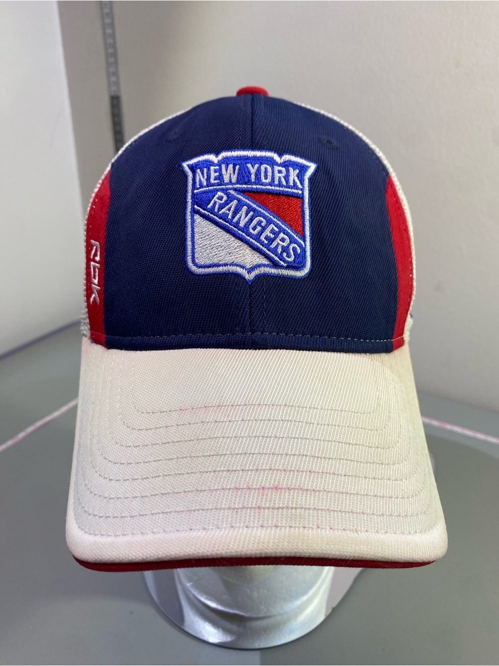Reebok Rbk New York Rangers Navy, Red, White Logo Cap Rare Fits All Size Unisex